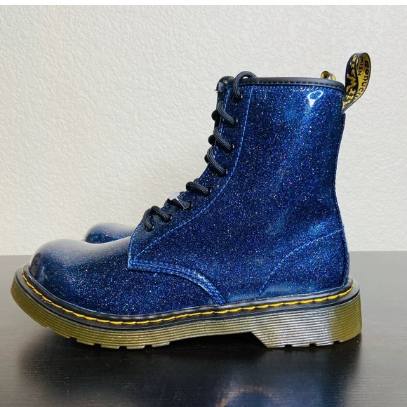 blue glitter dr martens